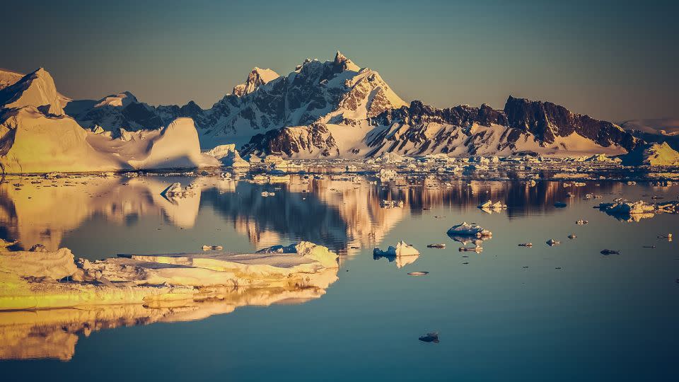 Sea ice around Rothera Point on Adelaide Island west of the Antarctic Peninsula.  - Steve Gibbs/BAS