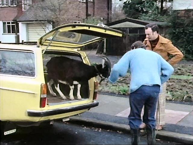 The spacious trunks of cars were often practical, as seen in The Good Life.