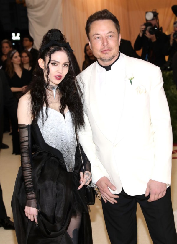 Grimes and Elon Musk at the New York Met Gala 2018