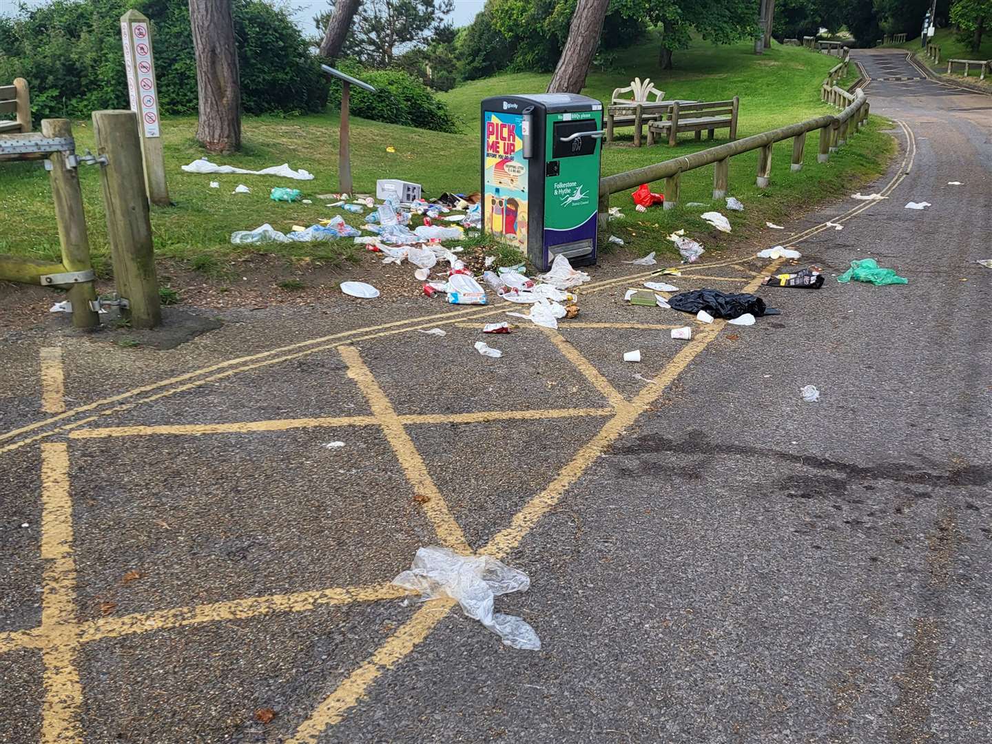 He says more needs to be done to stop people leaving their rubbish on the coast in this way. Image: Liam Godfrey