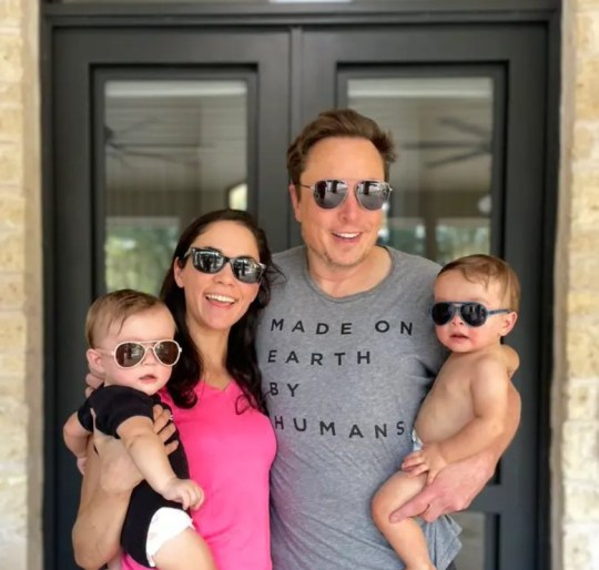 Elon Musk with Shivon Zilis and her twins