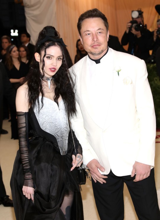 Grimes and Elon Musk at the New York Met Gala 2018