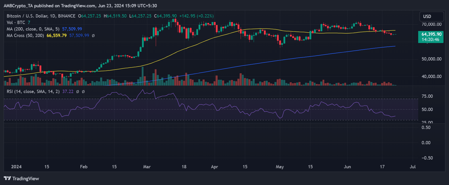 Bitcoin price development